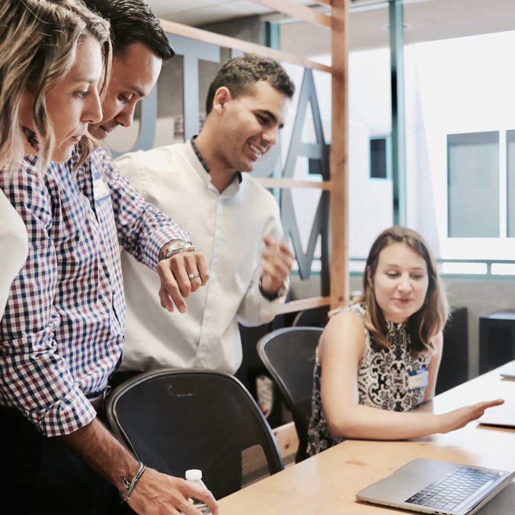 A bunch of people starting a new project